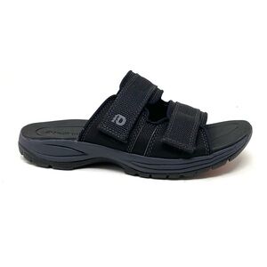 Dunham Black Newport Men’s Water-Friendly Slide Sandals NIB